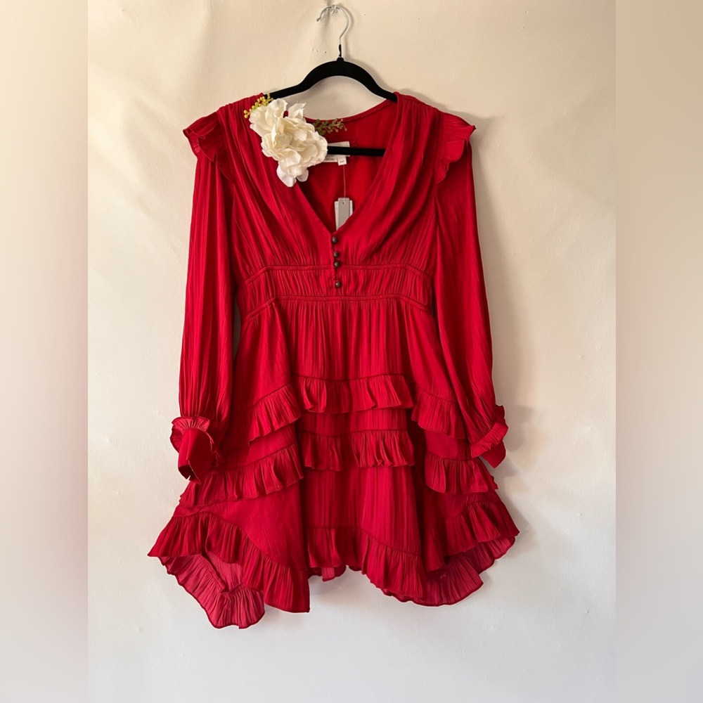Tiered Ruffled Mini Dress - Picture 12 of 16